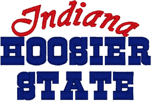 A picture of the indiana hoosier state sign