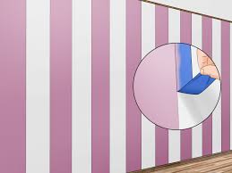 Bright pink stripes on a wall up and down