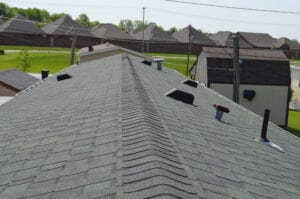 A dimensional shingled roof