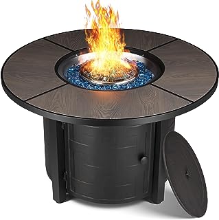 A firepit which is great for a mobile home back porch