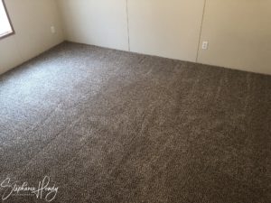 Replacing carpet after purchasing a Used Mobile Home.  