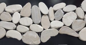 A bunch of cut stones that are flat for backsplash
