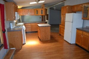 Mobile home kitchen cabinets that are heavy oak