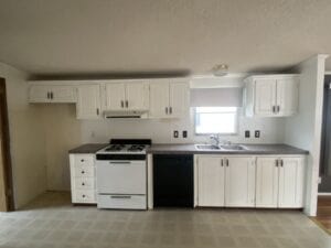 New white mobile home kitchen cabinets