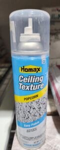 A new can of Homax ceiling texture