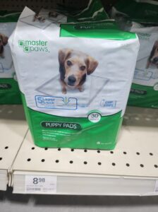 Puppy pads to help keep carpets safe