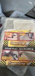 A cover grip tarp for painting