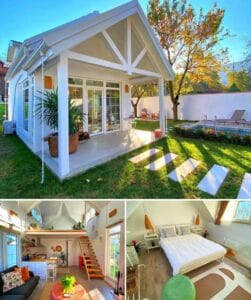A tiny house with inside pictures