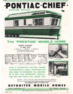 A flyer for a Detroiter Mobile Home