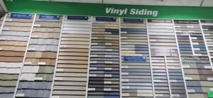 A variety of colors of mobile home siding