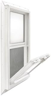 A vinyl replacement window for a mobile home