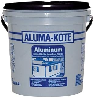 Mobile home roof coating in a bucket