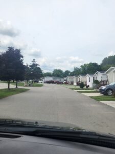 A mobile home park in Michigan