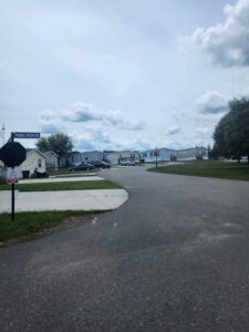 A large mobile home park